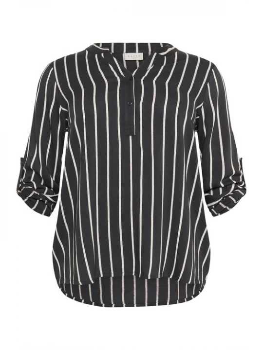 Foto van product KAFFE CURVE Blouse 'KCSida' zwart / wit
