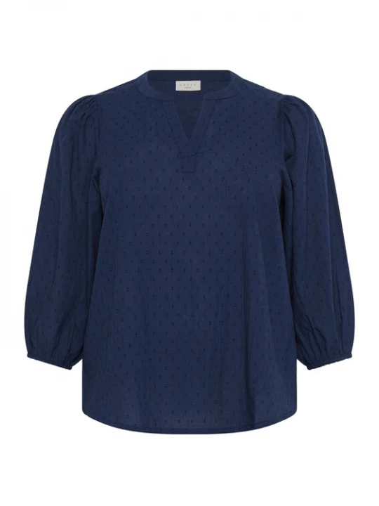 Foto van product KAFFE CURVE Blouse 'KCSilla' navy
