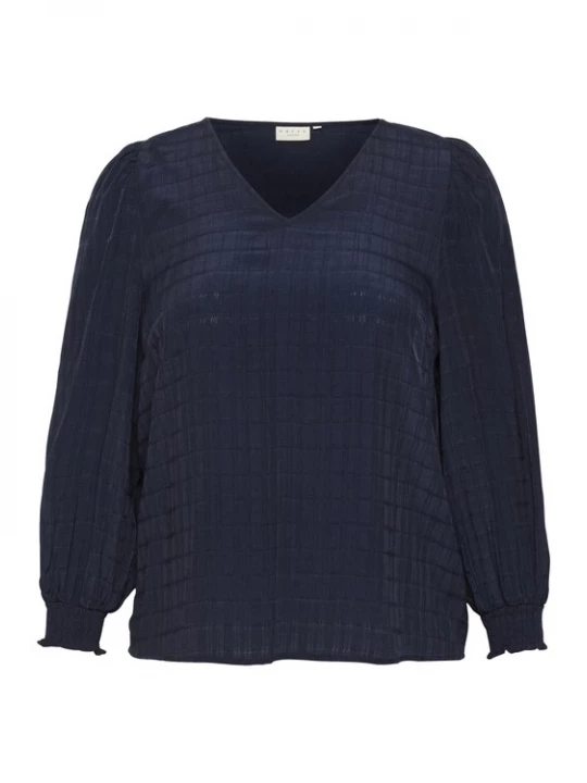 Foto van product KAFFE CURVE Blouse 'Lisana' marine