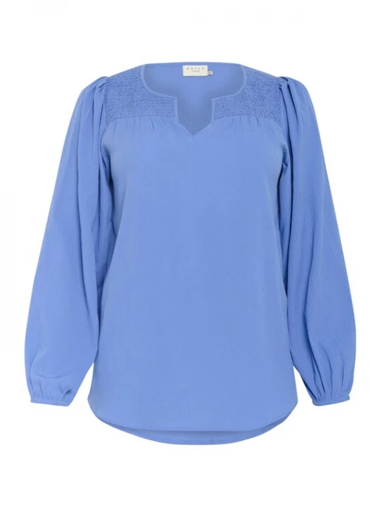 Foto van product KAFFE CURVE Blouse 'Lunda' hemelsblauw