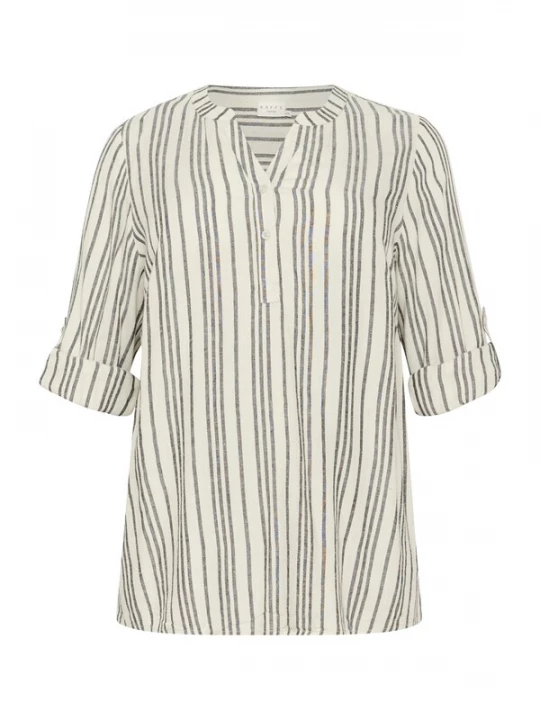 Foto van product KAFFE CURVE Blouse 'Mille' beige / donkergrijs