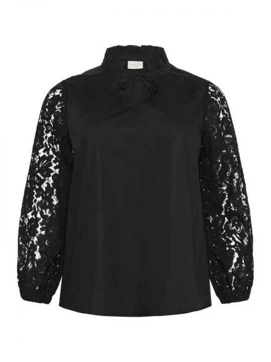 Foto van product KAFFE CURVE Blouse 'Mynthia' zwart