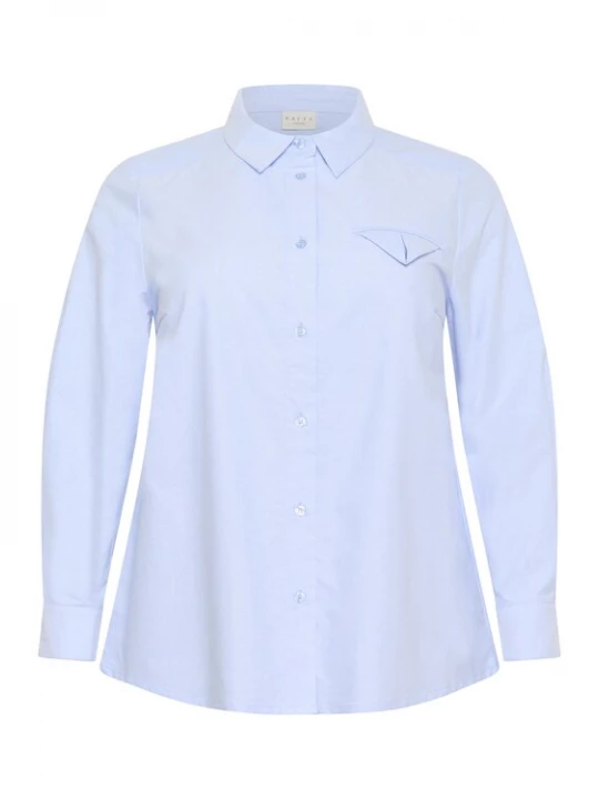 Foto van product KAFFE CURVE Blouse 'Osina' lichtblauw