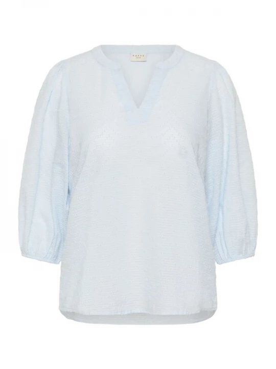 Foto van product KAFFE CURVE Blouse 'Penelopia' pastelblauw