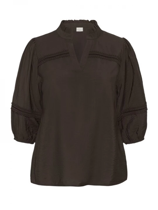 Foto van product KAFFE CURVE Blouse 'Ronja' mokka