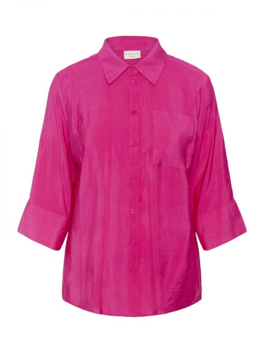 Foto van product KAFFE CURVE Blouse roodviolet