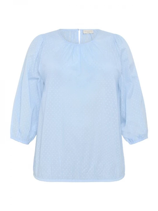 Foto van product KAFFE CURVE Blouse 'Rory' hemelsblauw