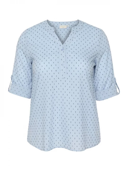 Foto van product KAFFE CURVE Blouse 'Solo' blauw