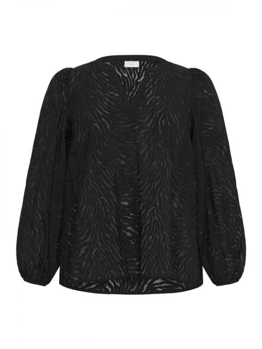 Foto van product KAFFE CURVE Blouse 'Vianna' zwart