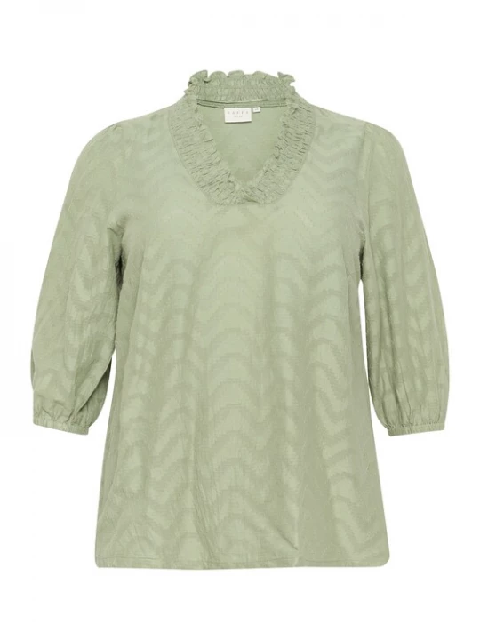 Foto van product KAFFE CURVE Blouse 'Vitana' kiwi