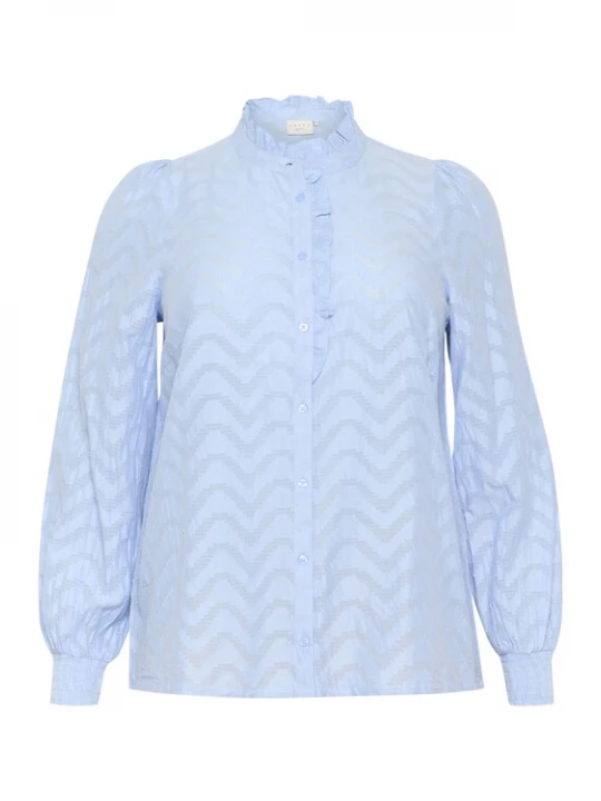 Foto van product KAFFE CURVE Blouse 'Vitana' smoky blue / duifblauw