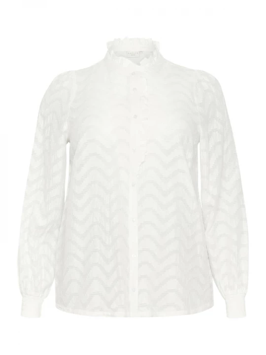Foto van product KAFFE CURVE Blouse 'Vitana' wit