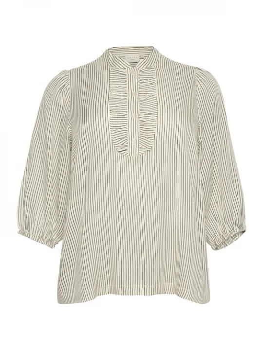 Foto van product KAFFE CURVE Blouse zwart / wit
