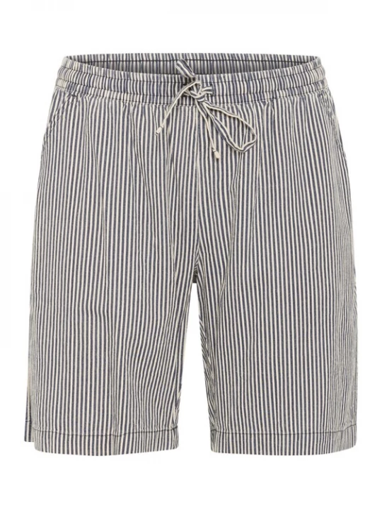 Foto van product KAFFE CURVE Broek 'KCNana' lichtbeige / nachtblauw