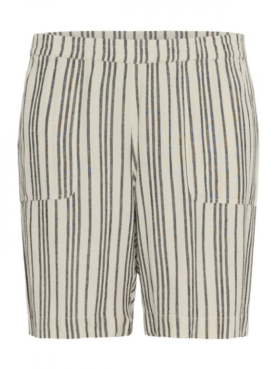 Foto van product KAFFE CURVE Broek 'Mille' ecru / donkergroen
