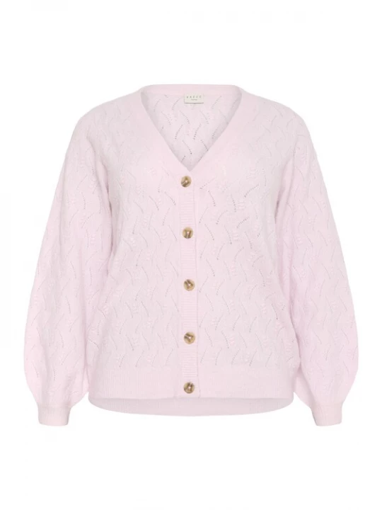 Foto van product KAFFE CURVE Gebreid vest 'Anita' rosa