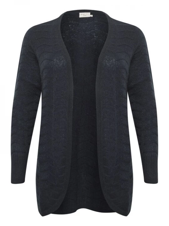 Foto van product KAFFE CURVE Gebreid vest 'Emana' marine
