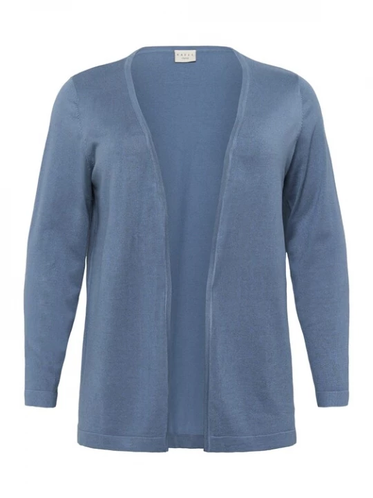 Foto van product KAFFE CURVE Gebreid vest 'Farsia' blauw