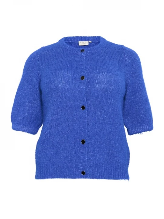 Foto van product KAFFE CURVE Gebreid vest indigo