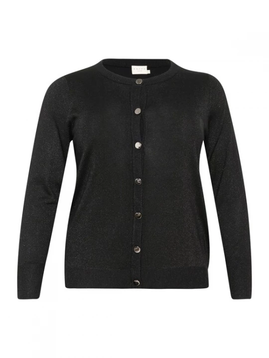 Foto van product KAFFE CURVE Gebreid vest 'KC Regitta' zwart