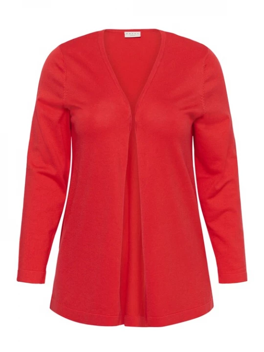 Foto van product KAFFE CURVE Gebreid vest 'KCfarsia' rood