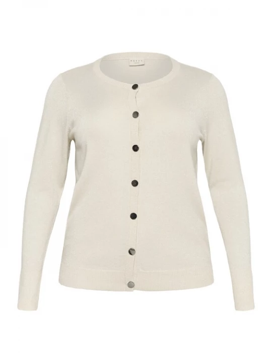 Foto van product KAFFE CURVE Gebreid vest 'KCRegitta' sand