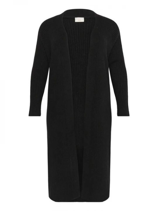 Foto van product KAFFE CURVE Gebreid vest 'KCRinye' zwart