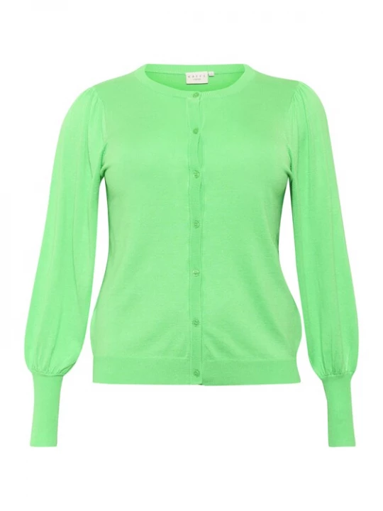 Foto van product KAFFE CURVE Gebreid vest 'Lazzy' mintgroen