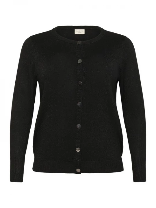 Foto van product KAFFE CURVE Gebreid vest 'Regitta' zwart