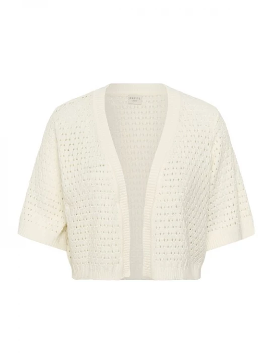 Foto van product KAFFE CURVE Gebreid vest 'Silje' offwhite