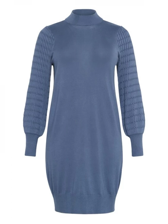 Foto van product KAFFE CURVE Gebreide jurk 'Lini' blauw