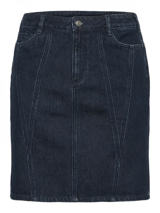 Foto van product KAFFE CURVE Rok 'Elisa' donkerblauw