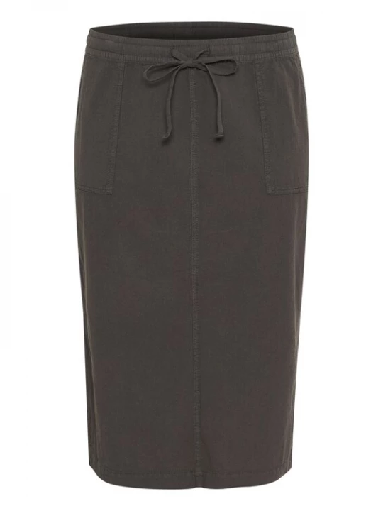 Foto van product KAFFE CURVE Rok 'KC Nana' donkergrijs