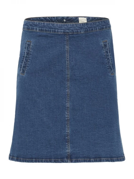 Foto van product KAFFE CURVE Rok 'KCleni' blauw