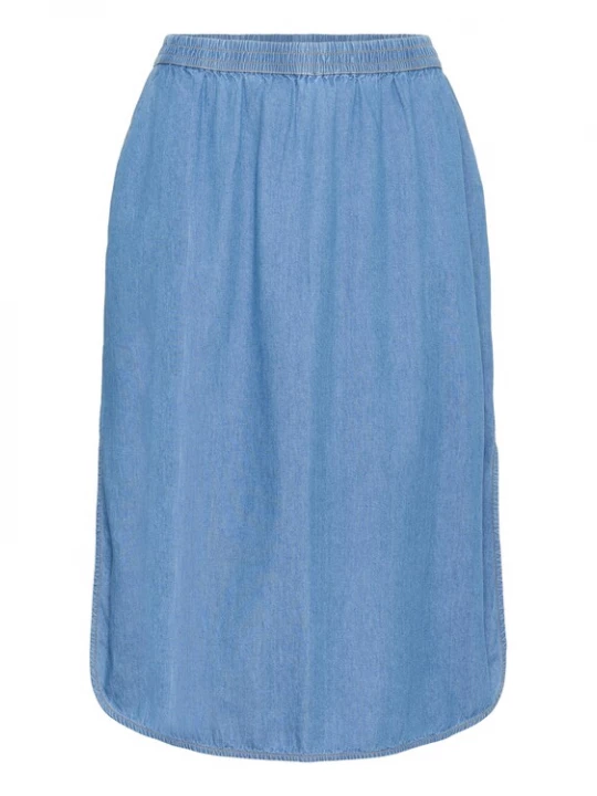 Foto van product KAFFE CURVE Rok 'Louisa' hemelsblauw