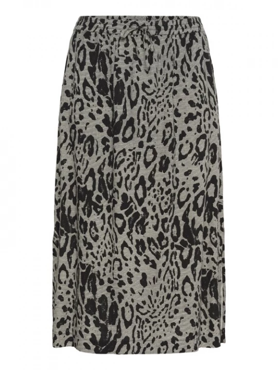 Foto van product KAFFE CURVE Rok 'Mille' grijs / zwart
