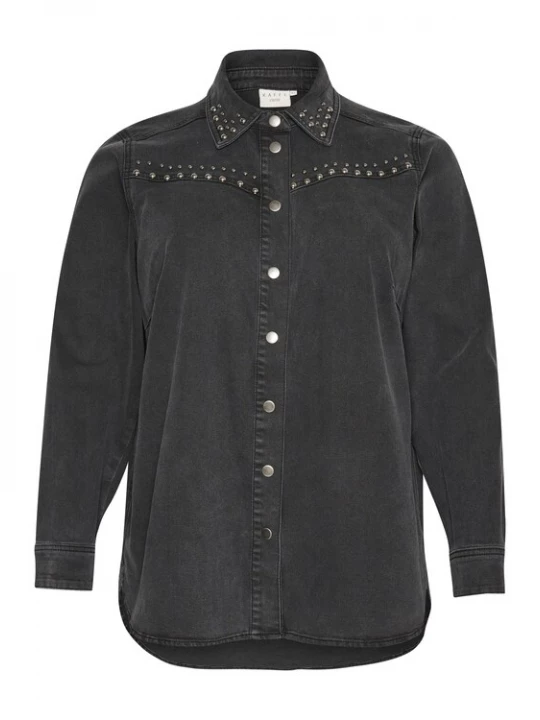 Foto van product KAFFE CURVE Shirt black denim