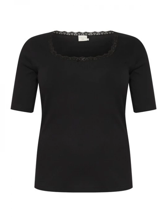 Foto van product KAFFE CURVE Shirt 'Britt' zwart