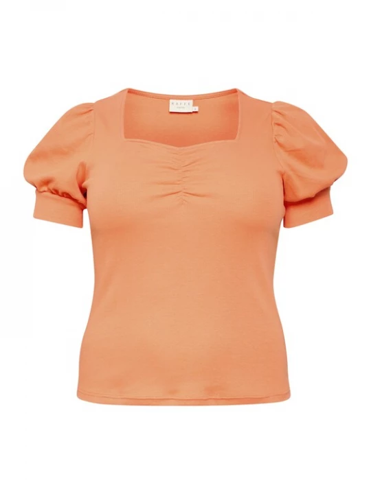 Foto van product KAFFE CURVE Shirt 'Carina' watermeloen rood
