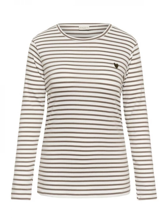 Foto van product KAFFE CURVE Shirt 'Clia' zwart / wit