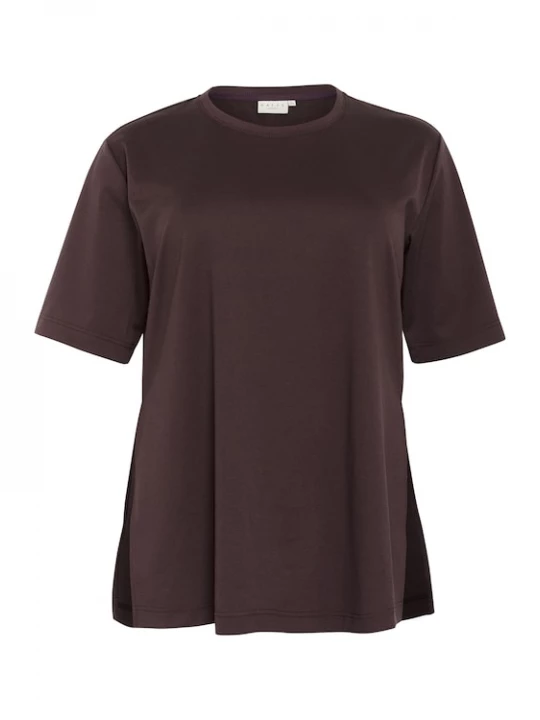 Foto van product KAFFE CURVE Shirt 'Jenna' donkerbruin