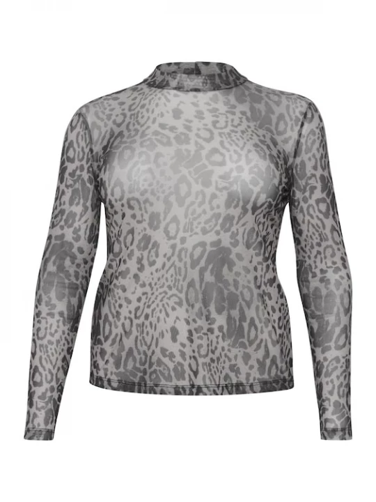 Foto van product KAFFE CURVE Shirt 'Johanna' grijs