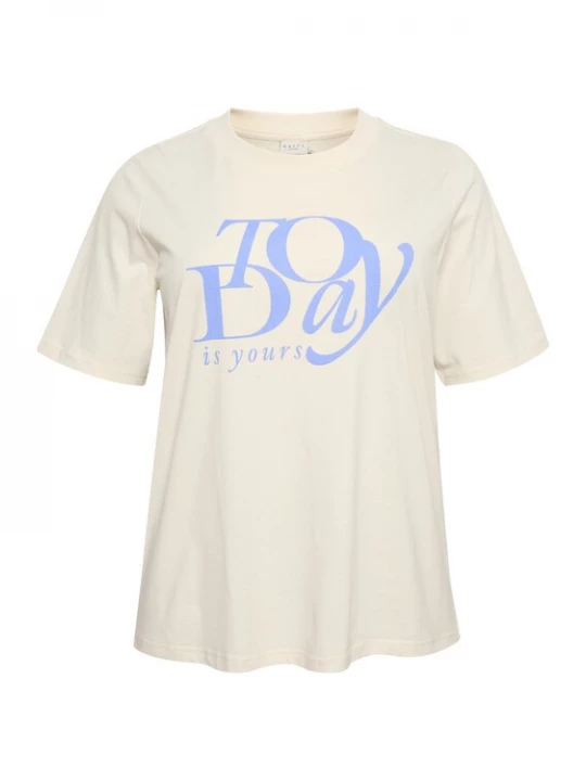 Foto van product KAFFE CURVE Shirt 'July' blauw / wit
