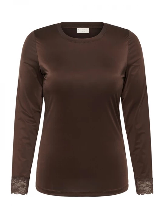Foto van product KAFFE CURVE Shirt 'Katey' mokka