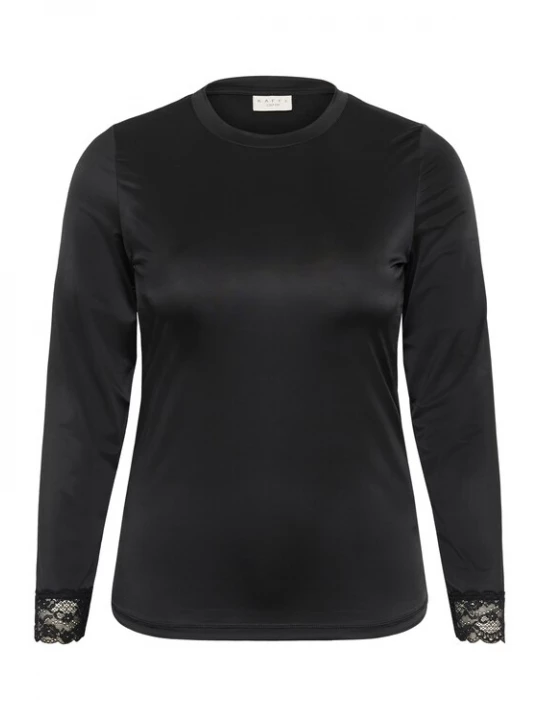 Foto van product KAFFE CURVE Shirt 'Katey' zwart