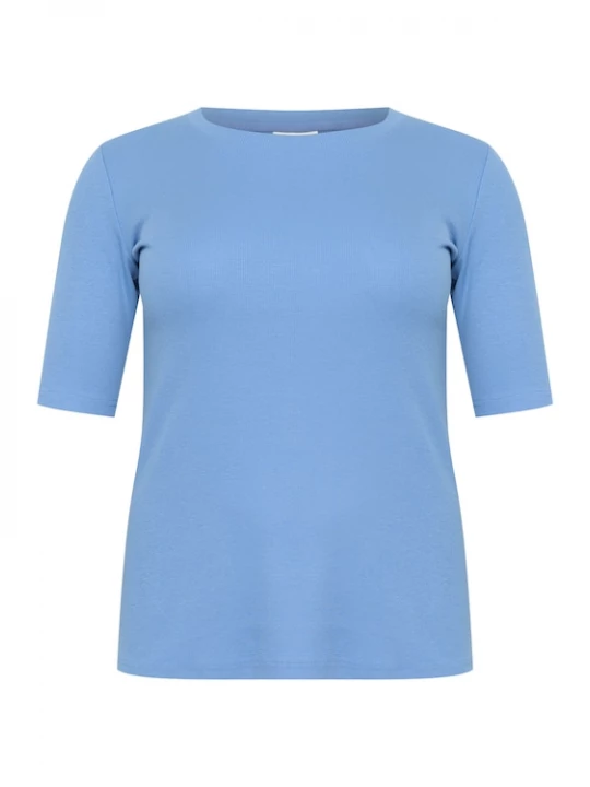Foto van product KAFFE CURVE Shirt 'KC Carina' hemelsblauw