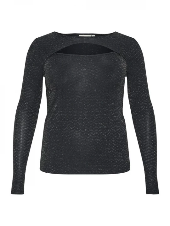 Foto van product KAFFE CURVE Shirt 'KC Cellia' zwart
