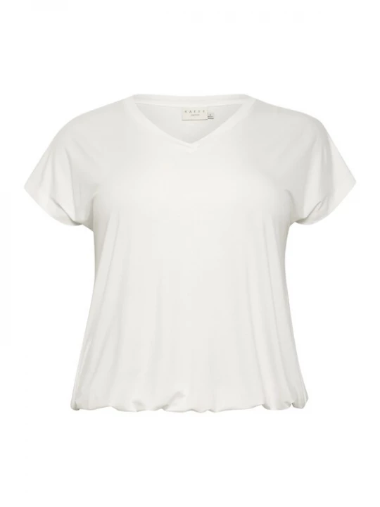 Foto van product KAFFE CURVE Shirt 'KC Jena' natuurwit