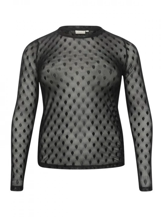 Foto van product KAFFE CURVE Shirt 'KC NInna' zwart