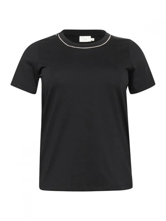 Foto van product KAFFE CURVE Shirt 'KC Viana' zwart / wit